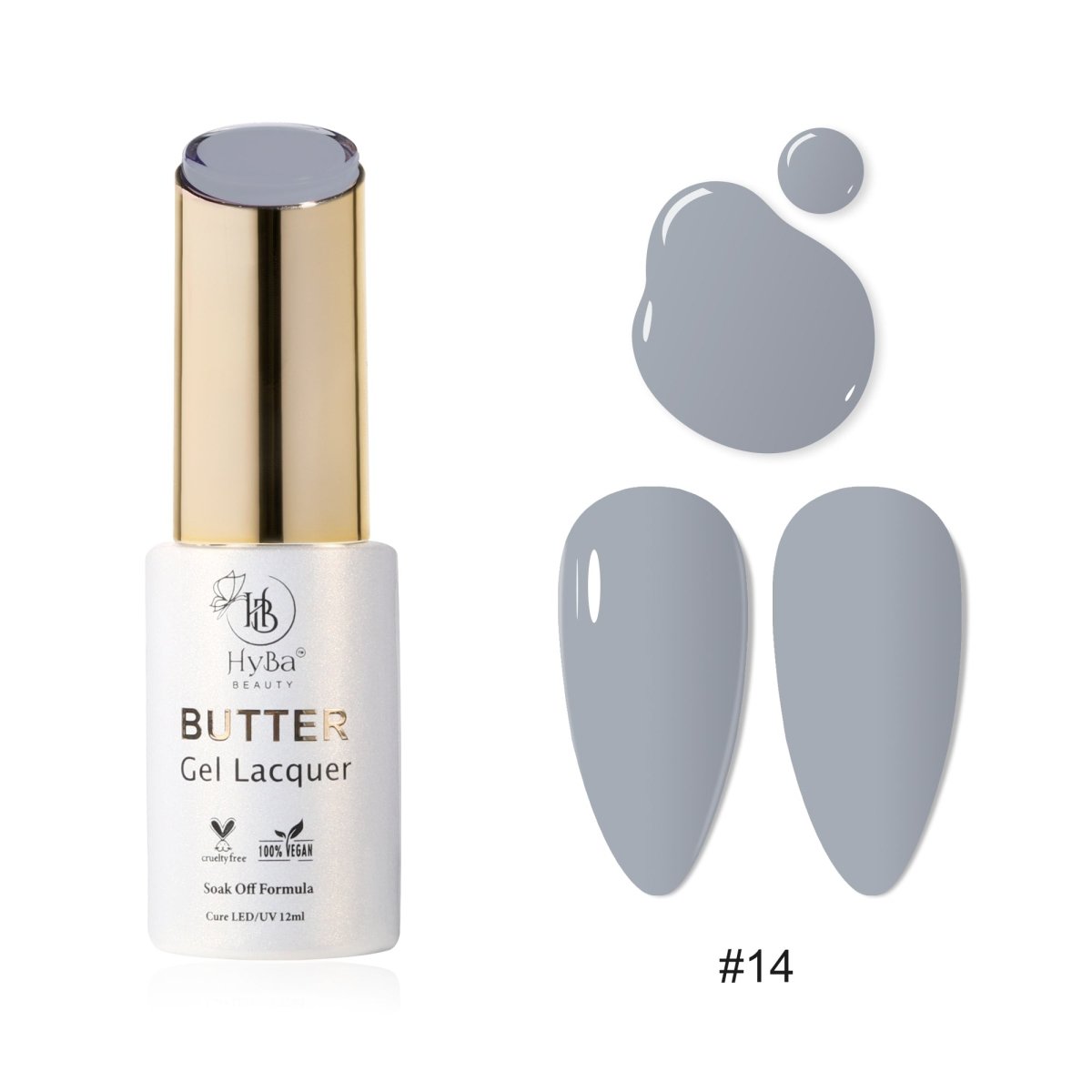 BUTTER Gel Polish SERIES 2 (Colors 011 - 020) - HYBA BEAUTY